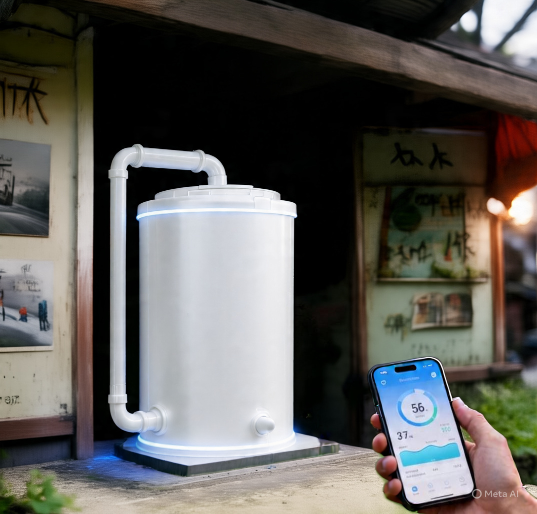 Solar Drip Irrigation - installed view